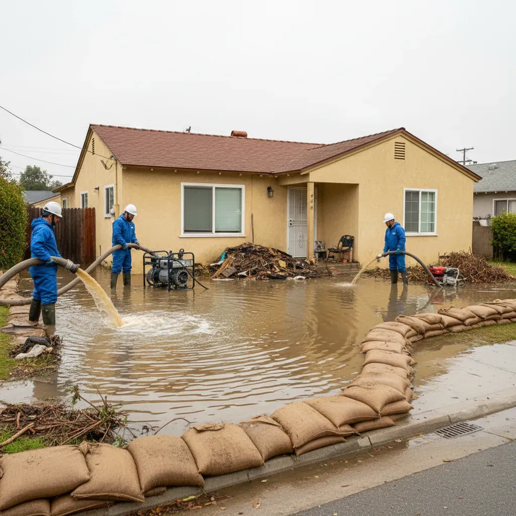 flood water removal pomona ca