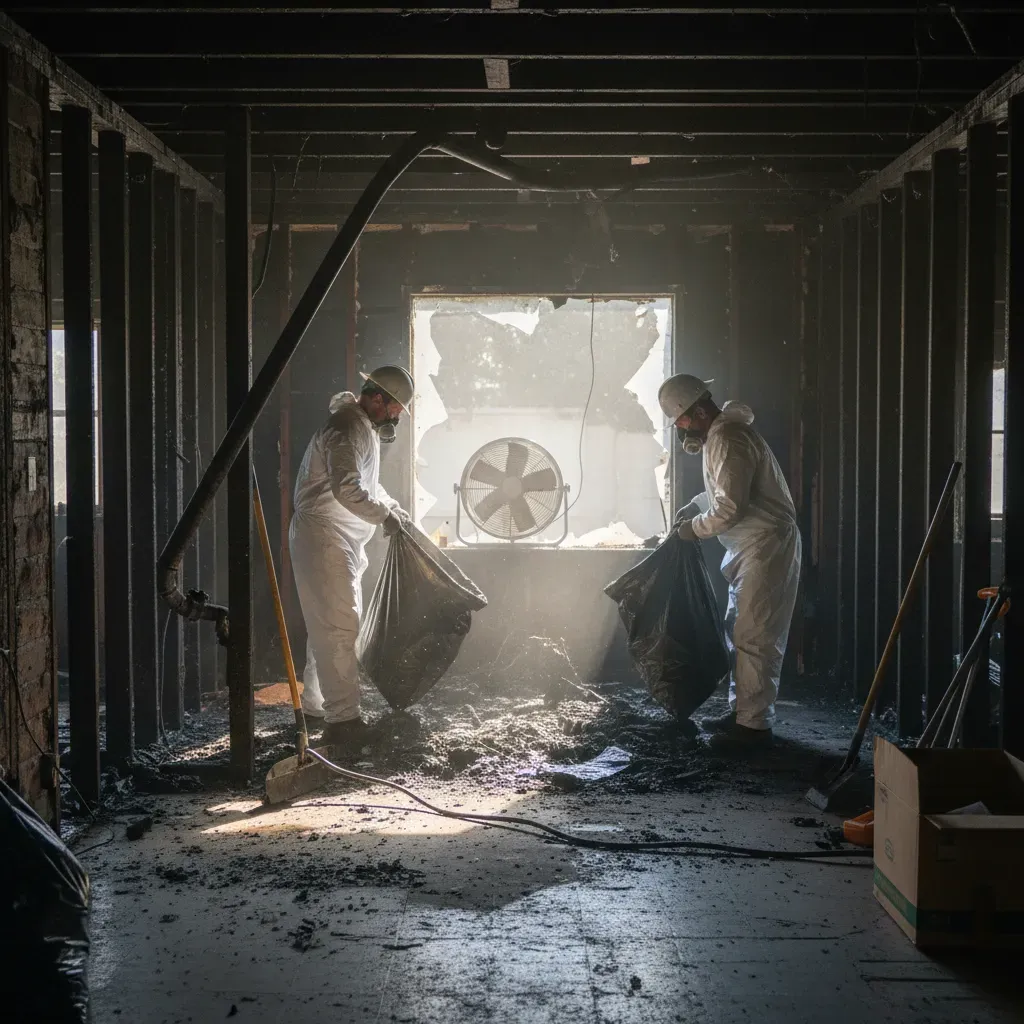 pomona ca fire damage cleanup